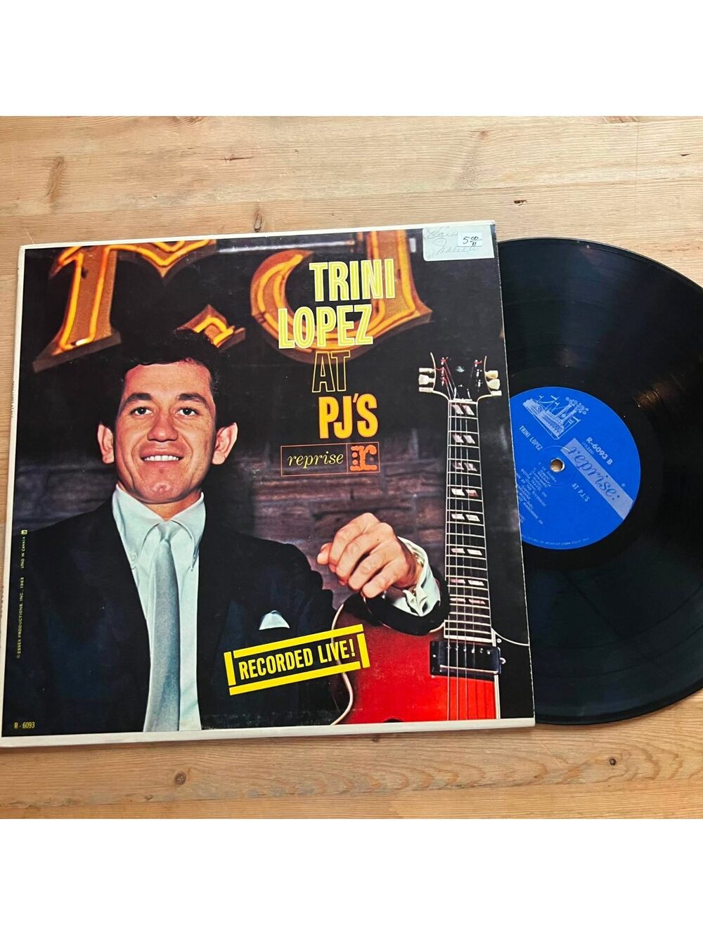 Trini Lopez - Trini Lopez at PJ's 33rpm VG+ VR16